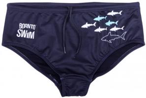Pánské plavky borntoswim sharks brief black xl