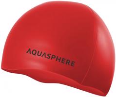 Plavecká čepice aqua sphere plain silicone cap červená