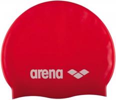 Plavecká čepice arena classic silicone cap červená