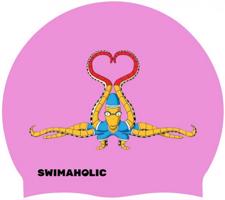 Plavecká čepice swimaholic octopus cap růžová
