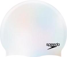 Plavecká čepička speedo plain moulded silicone cap bílá