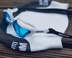 Plavecké brýle borntoswim elite swim goggles modro/bílá