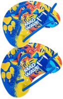 Plavecké packy mad wave finger paddles fun modro/žlutá