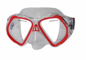 Potápěčská maska CALTER JUNIOR 4250P, červená