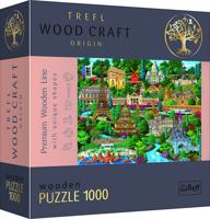 Puzzle dřevěné Slavná místa Francie 1000 dílků