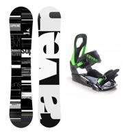 Raven Supreme black/lime snowboard + Raven S200 green vázání