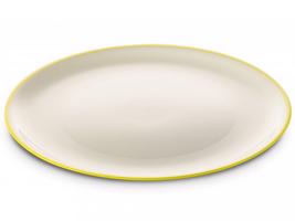 SANALIVING Dinner Plate 24xh2cm Žlutá