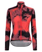 SANTINI Cyklistická větruodolná bunda - NEBULA STORM LADY - růžová/světle modrá XL