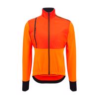 SANTINI Cyklistická zateplená bunda - VEGA ABSOLUTE - oranžová 2XL