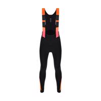 SANTINI Cyklistické kalhoty dlouhé s laclem - COMMAND WINTER - oranžová/černá XL