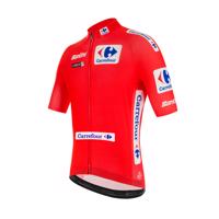 SANTINI Cyklistický dres s krátkým rukávem - LA VUELTA 2021 - červená 2XL