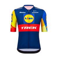 SANTINI Cyklistický dres s krátkým rukávem - LIDL TREK 2024 - modrá M