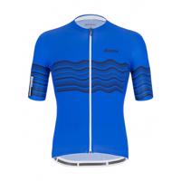 SANTINI Cyklistický dres s krátkým rukávem - TONO PROFILO - modrá M