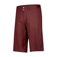 SCOTT Cyklistické kalhoty krátké bez laclu - TRAIL FLOW - červená M