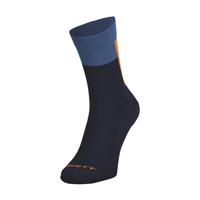 SCOTT Cyklistické ponožky klasické - BLOCK STRIPE CREW - modrá/oranžová 42-44
