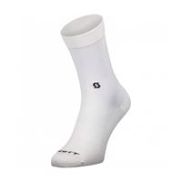 SCOTT Cyklistické ponožky klasické - PERFO SRAM CREW - bílá 36-38