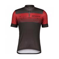 SCOTT Cyklistický dres s krátkým rukávem - SCOTT RC TEAM 20 SS - červená/černá M