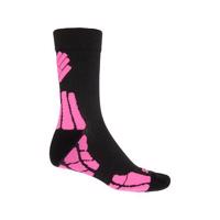 Sensor ponožky Hiking Merino Černá/růžová