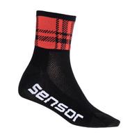 Sensor ponožky Race Square Černá/červená
