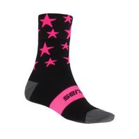 Sensor ponožky Stars Černá/růžová