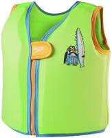 Speedo character printed float vest chima azure blue/fluro green 2-4