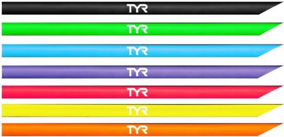 Tyr silicone hand paddle replacement strap žlutá