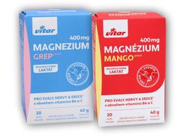 Vitar Magnézium 400mg+vitamín B6+vitamin C 20s