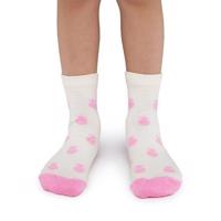 Vlnka Dětské letní Merino ponožky kotníkové ovečka - růžová