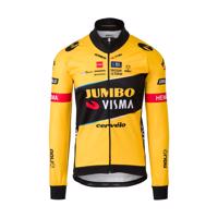 AGU Cyklistická zateplená bunda - JUMBO-VISMA 2023 - černá/žlutá XL