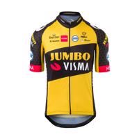 AGU Cyklistický dres s krátkým rukávem - JUMBO-VISMA 2021 - černá/žlutá M