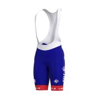 ALÉ Cyklistické kalhoty krátké s laclem - GROUPAMA FDJ 2022 - červená/modrá/bílá 5XL