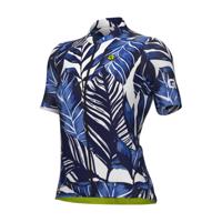 ALÉ Cyklistický dres s krátkým rukávem - LEAF PR-S - modrá 2XL
