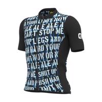 ALÉ Cyklistický dres s krátkým rukávem - SOLID RIDE - modrá XL