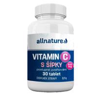 Allnature Vitamín C s šípky 500 mg 30 tablet