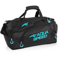 Aqua-Speed Duffle Bag L sportovní taška černá-tyrkysová