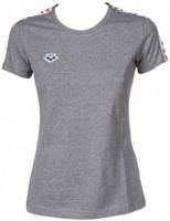 Arena w t-shirt team grey melange/white/red xl