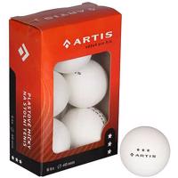 Artis 3 hvězdy míčky na stolní tenis bílá Balení: 6 ks