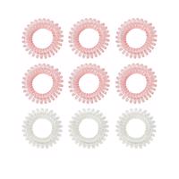 BeastPink Set spirálových gumiček do vlasů pink
