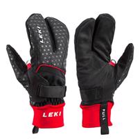 Běžkařské rukavice LEKI Nordic Circuit Shark Lobster (2+2) (643905601) black/red