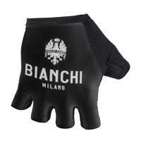 BIANCHI MILANO Cyklistické rukavice krátkoprsté - DIVOR - bílá/černá