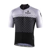 BIANCHI MILANO Cyklistický dres s krátkým rukávem - QUIRRA - černá/bílá