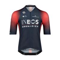 BIORACER Cyklistický dres s krátkým rukávem - INEOS GRENADIERS '22 - červená/modrá 2XL