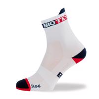 BIOTEX Cyklistické ponožky klasické - NET - bílá 37-39