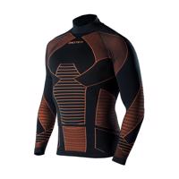 BIOTEX Cyklistické triko s dlouhým rukávem - ICEBREAK - černá/oranžová