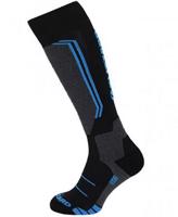 Blizzard Allround wool ski socks junior black/anthracite/blue lyžařské ponožky
