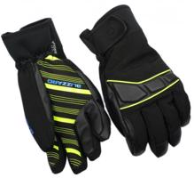 Blizzard Profi black/neon yellow/blue lyžařské rukavice