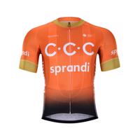 BONAVELO Cyklistický dres s krátkým rukávem - CCC 2020 - oranžová S