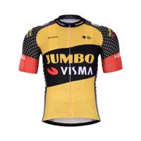 BONAVELO Cyklistický dres s krátkým rukávem - JUMBO-VISMA 2022 - černá/žlutá 6XL