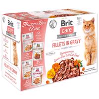 BRIT Care Cat Flavour box Fillet in Gravy 4 x 3 ks 1020 g