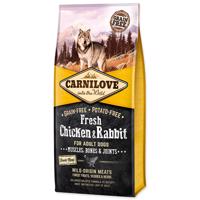 CARNILOVE Fresh Chicken & Rabbit Muscles, Bones & Joints for Adult dogs 12 kg